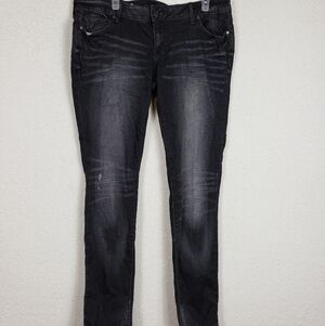 Decree black and gray denim legging size 19